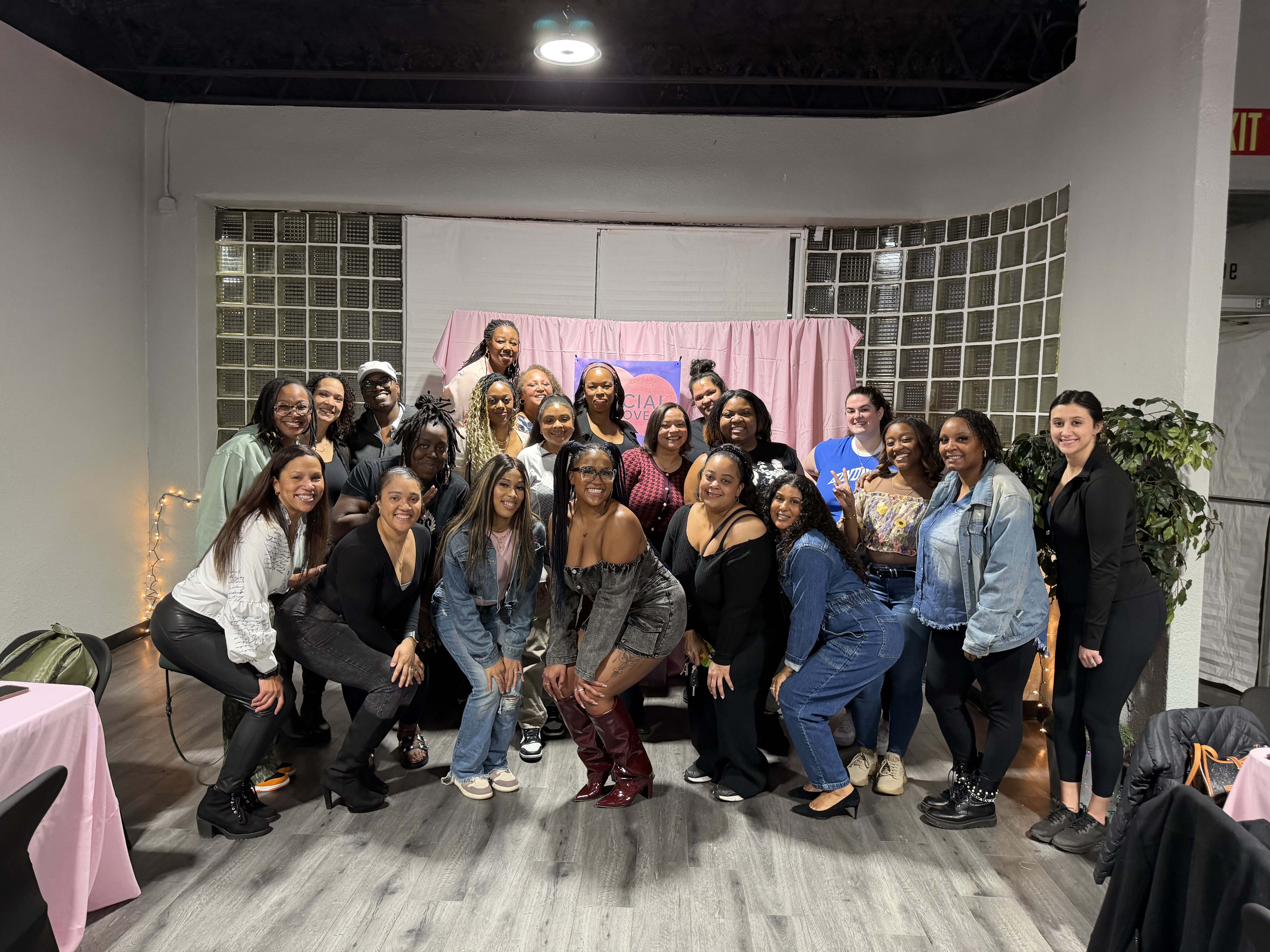 Women gathered at a Social Introvert community event